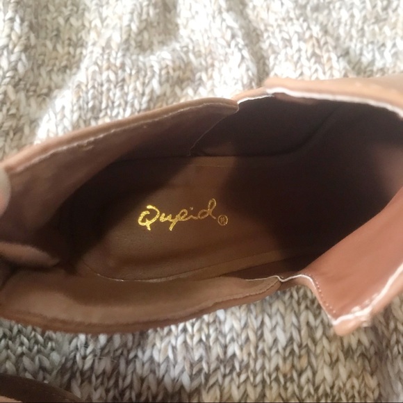 Qupid Camel Open Toe Booties - Picture 11 of 11